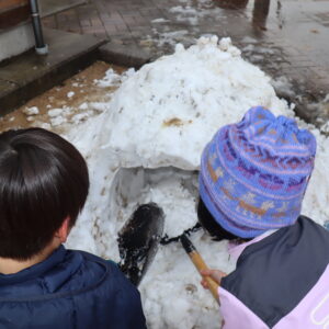 １月２４日　雪遊び